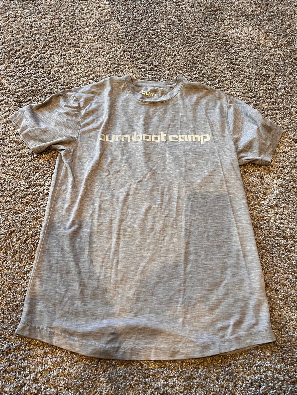 Burn Boot Camp Heather Gray Logo Tee